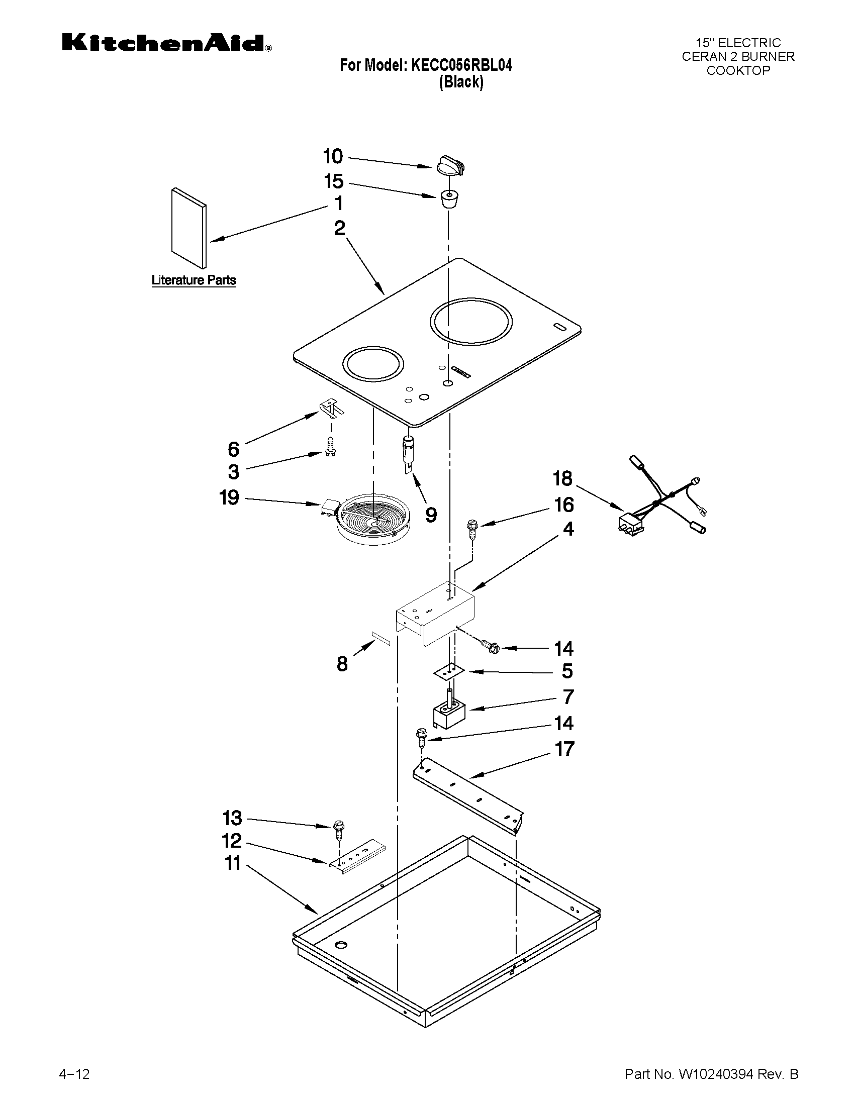 Cooktop parts