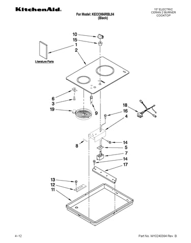 Cooktop parts