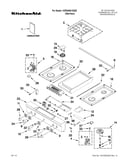 Cooktop, burner and grate parts