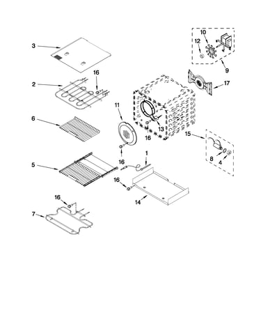 Internal oven parts