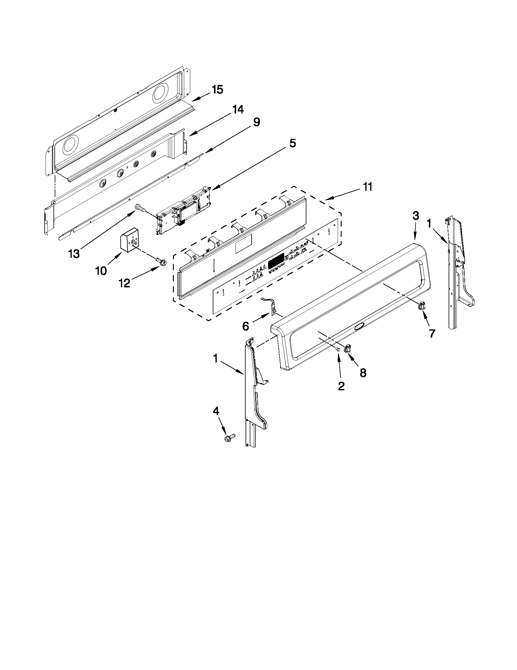 Control panel parts