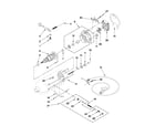 KitchenAid 5KSM156EBZ4 motor and control parts diagram