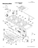 Cooktop, burner and grate parts