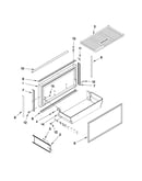 Freezer door and basket parts