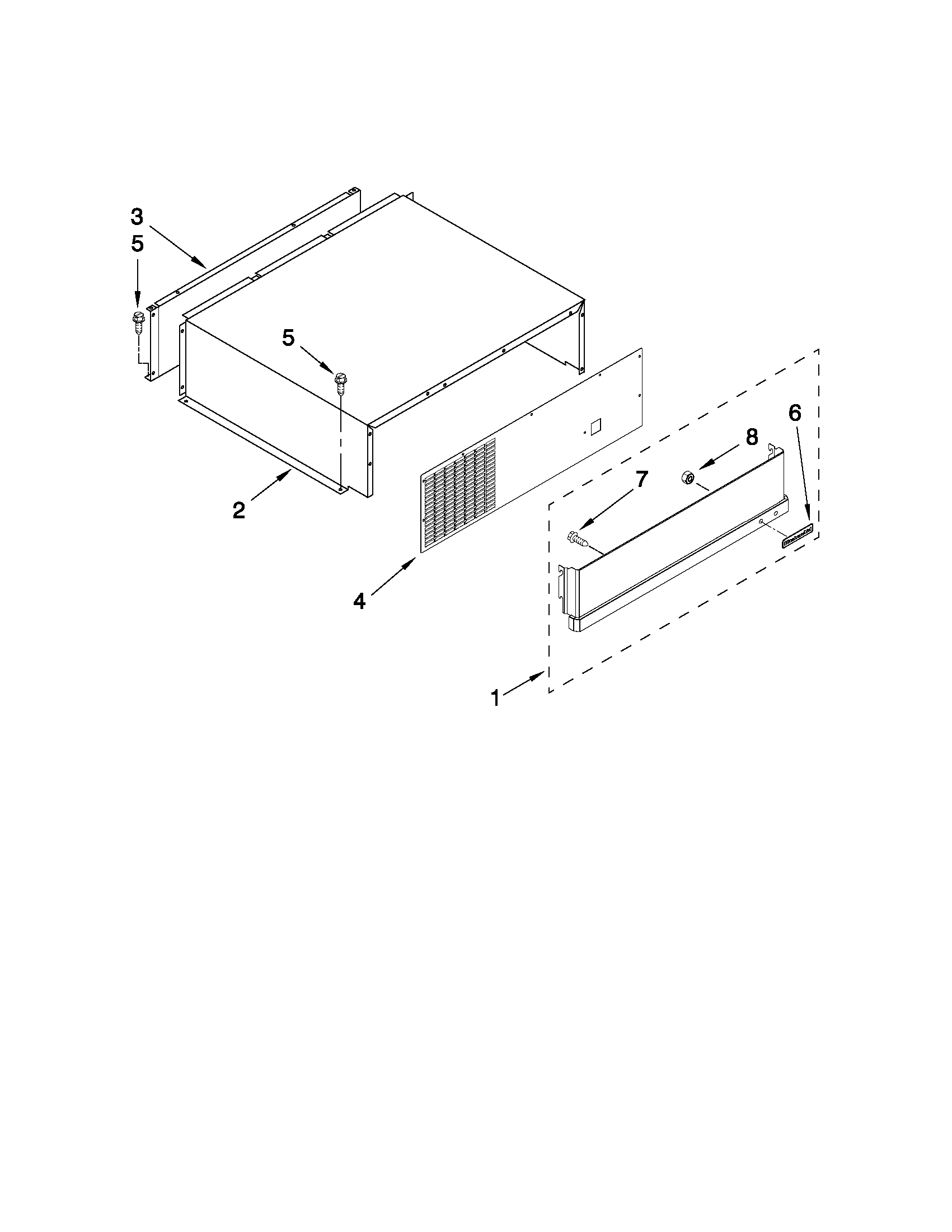 TOP GRILLE AND UNIT COVER PARTS