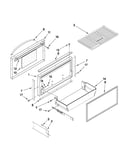 Freezer door and basket parts