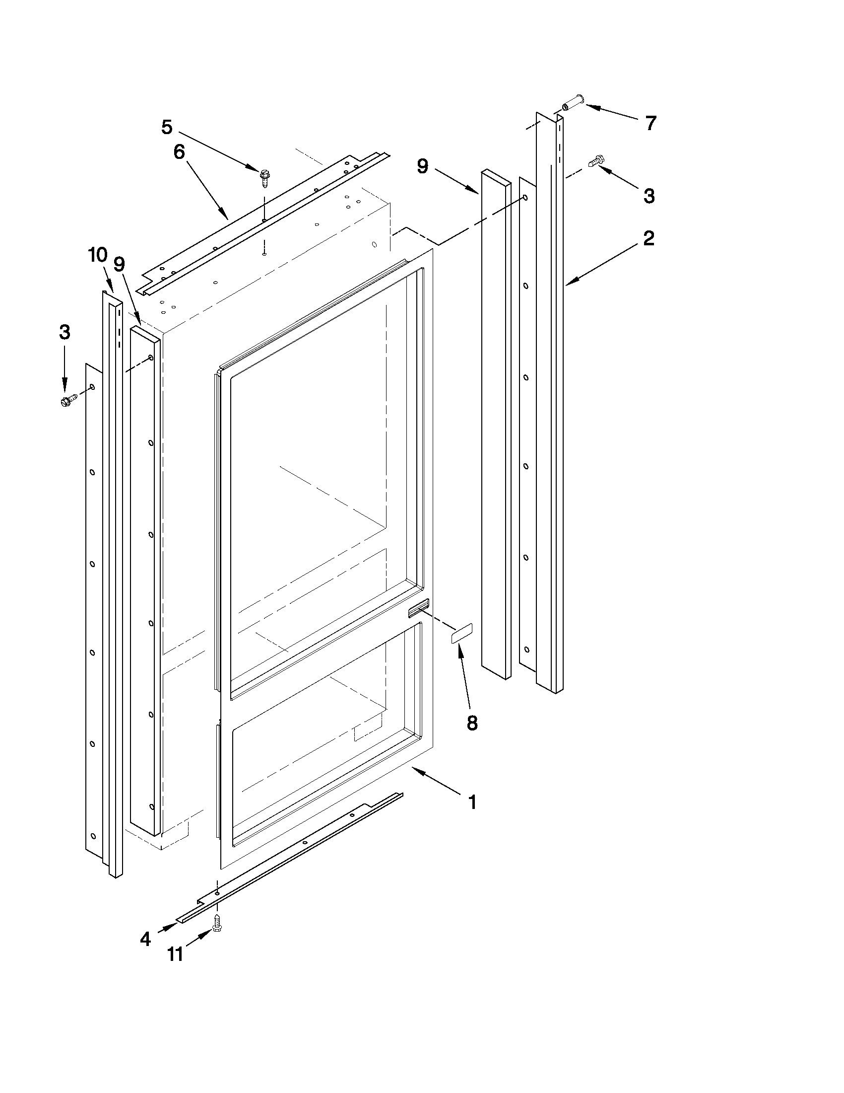 Cabinet and breaker trim parts