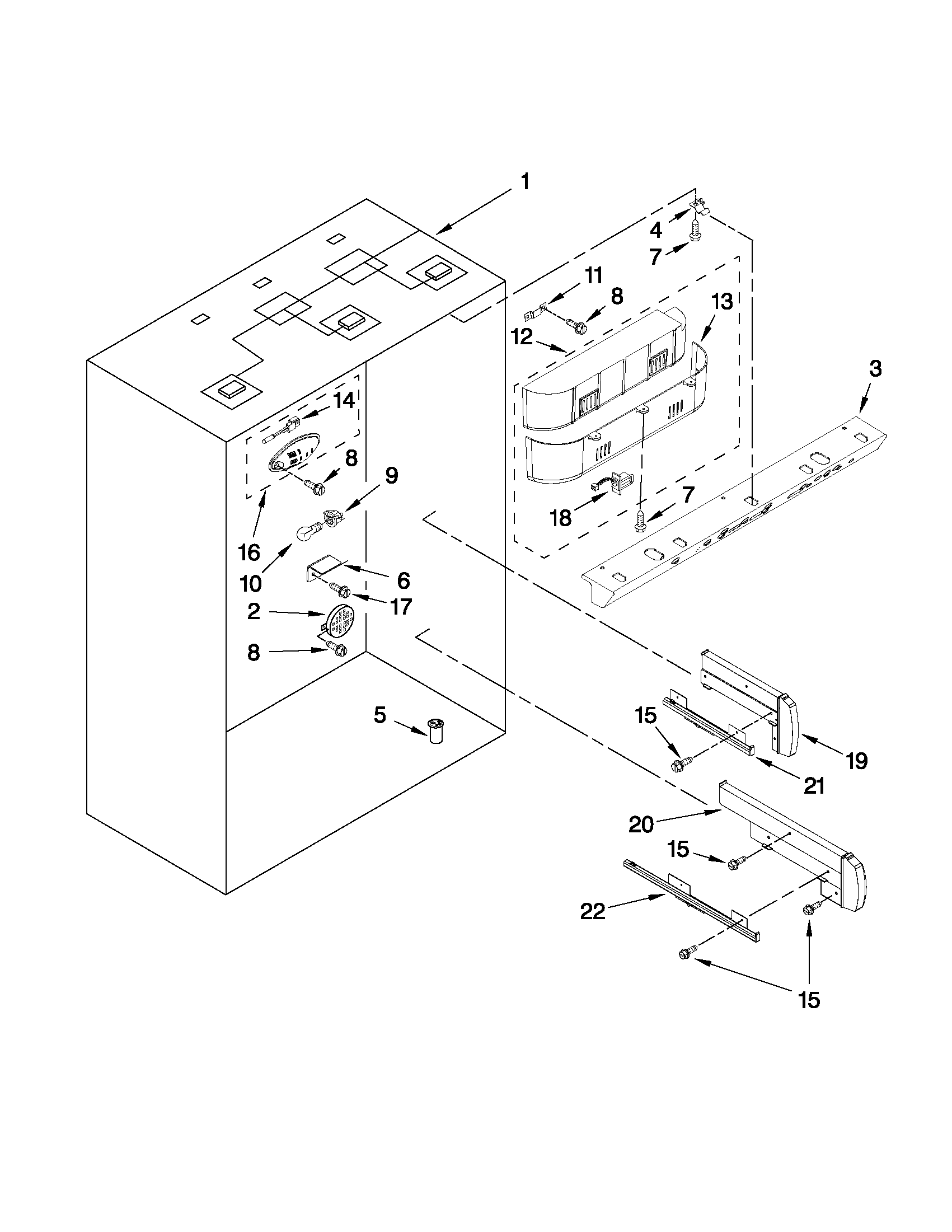 Refrigerator liner parts