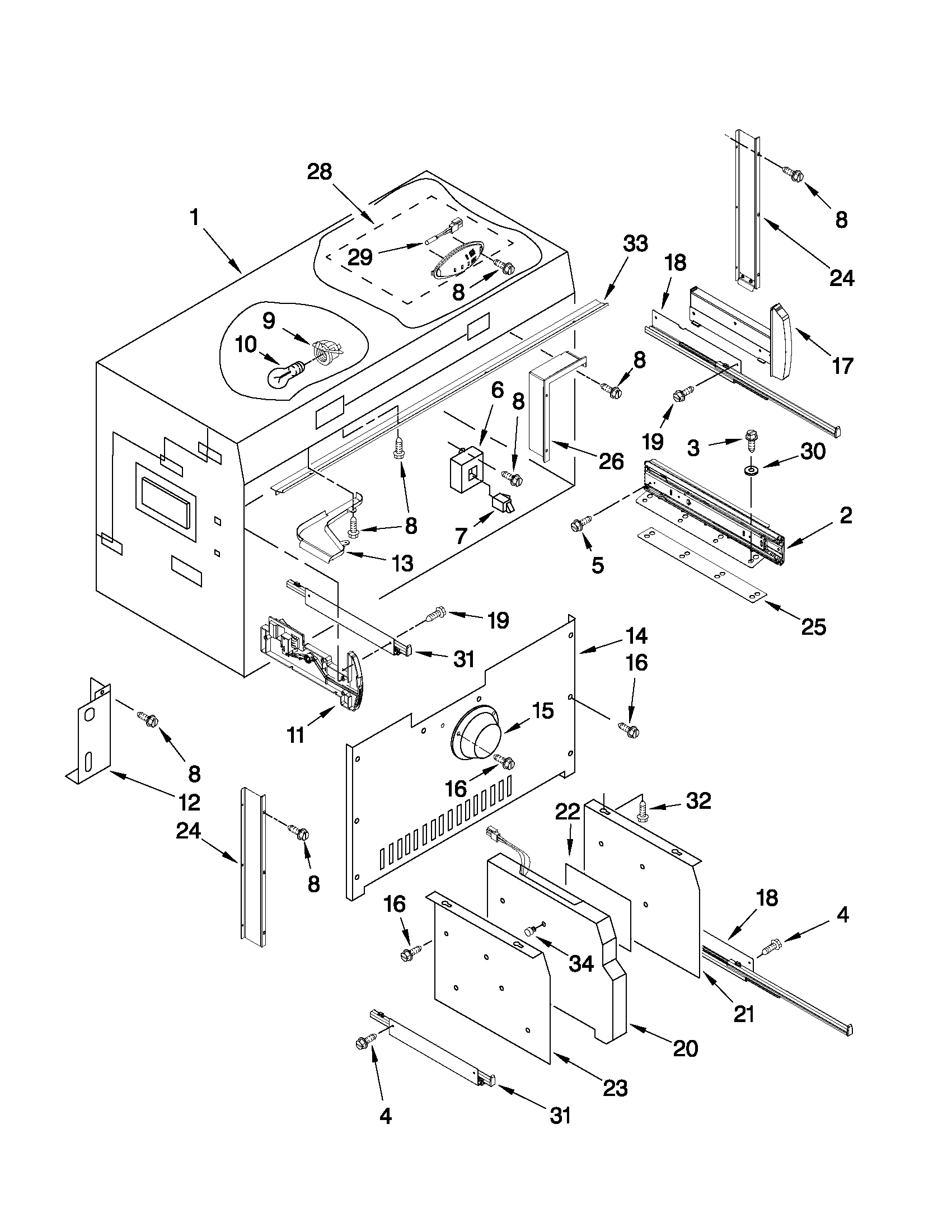 Freezer liner parts