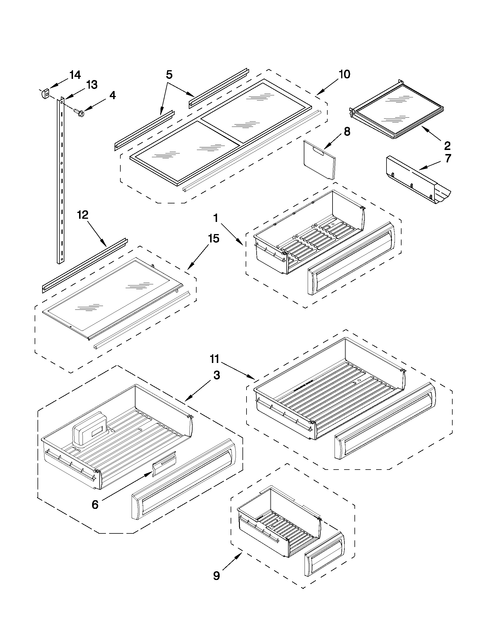 Shelf parts