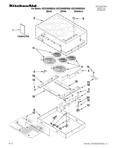 Cooktop parts