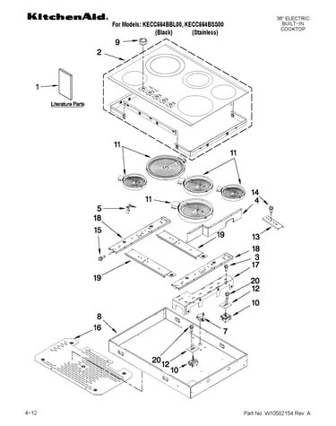 Cooktop parts