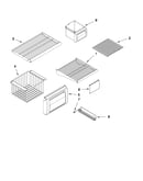 Freezer shelf parts