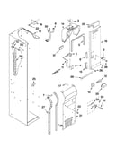 Freezer liner and air flow parts