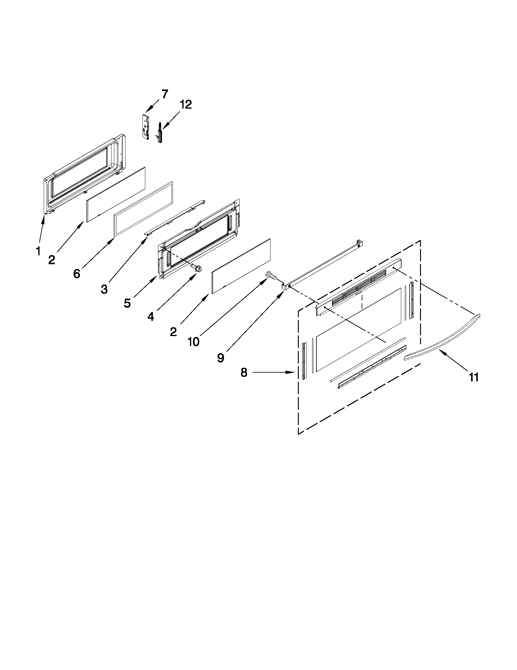 Upper door parts