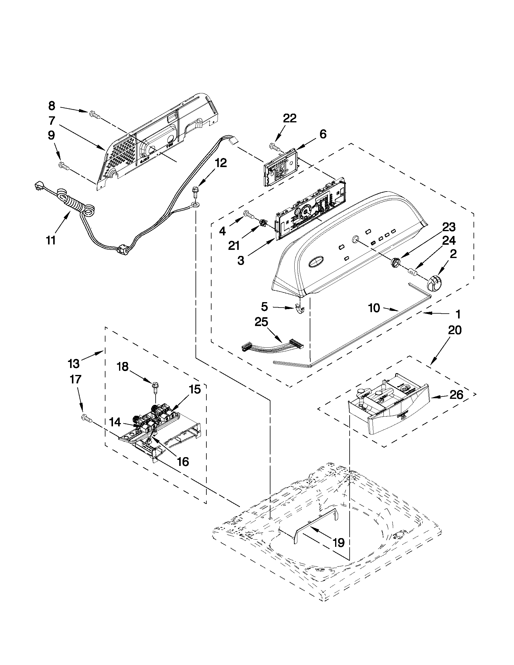 CONSOLE AND DISPENSER PARTS