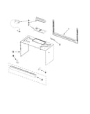 Cabinet and installation parts