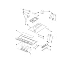 Whirlpool WMH31017AW0 interior and ventilation parts diagram