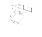 Whirlpool WMH31017AW0 cabinet and installation parts diagram