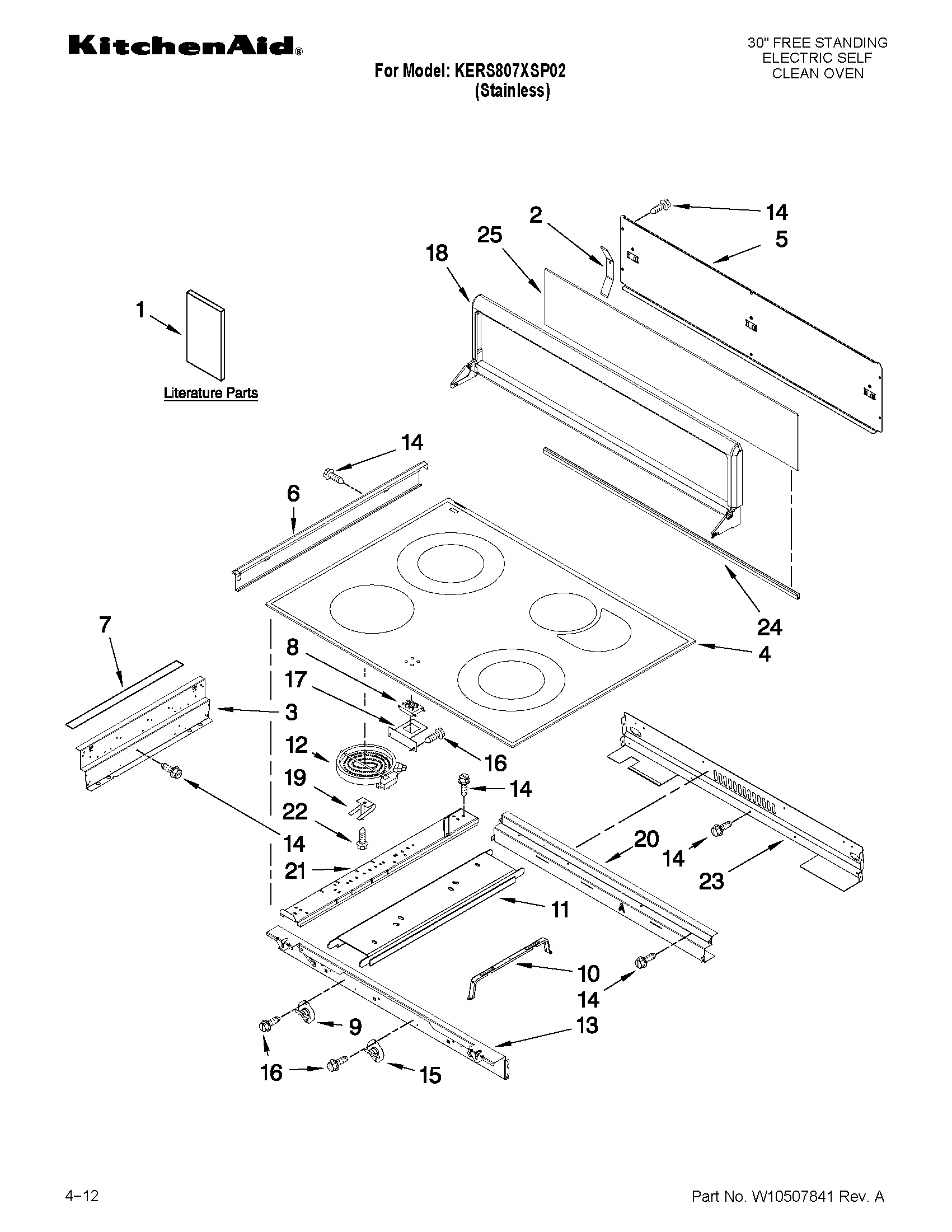 Cooktop parts
