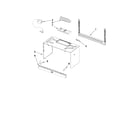 Whirlpool WMH32517AW0 cabinet and installation parts diagram