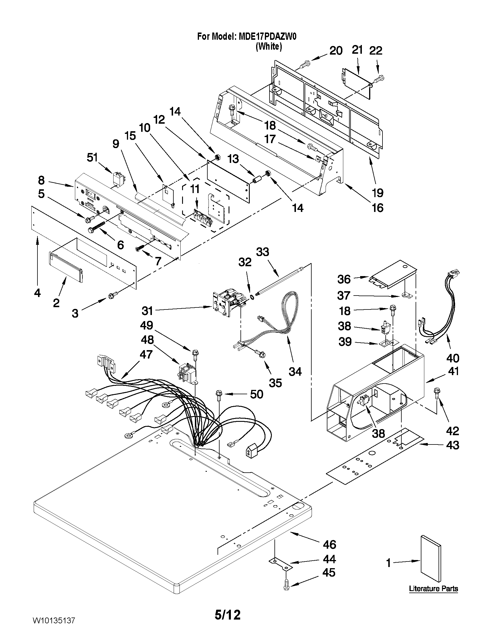 Top and console parts