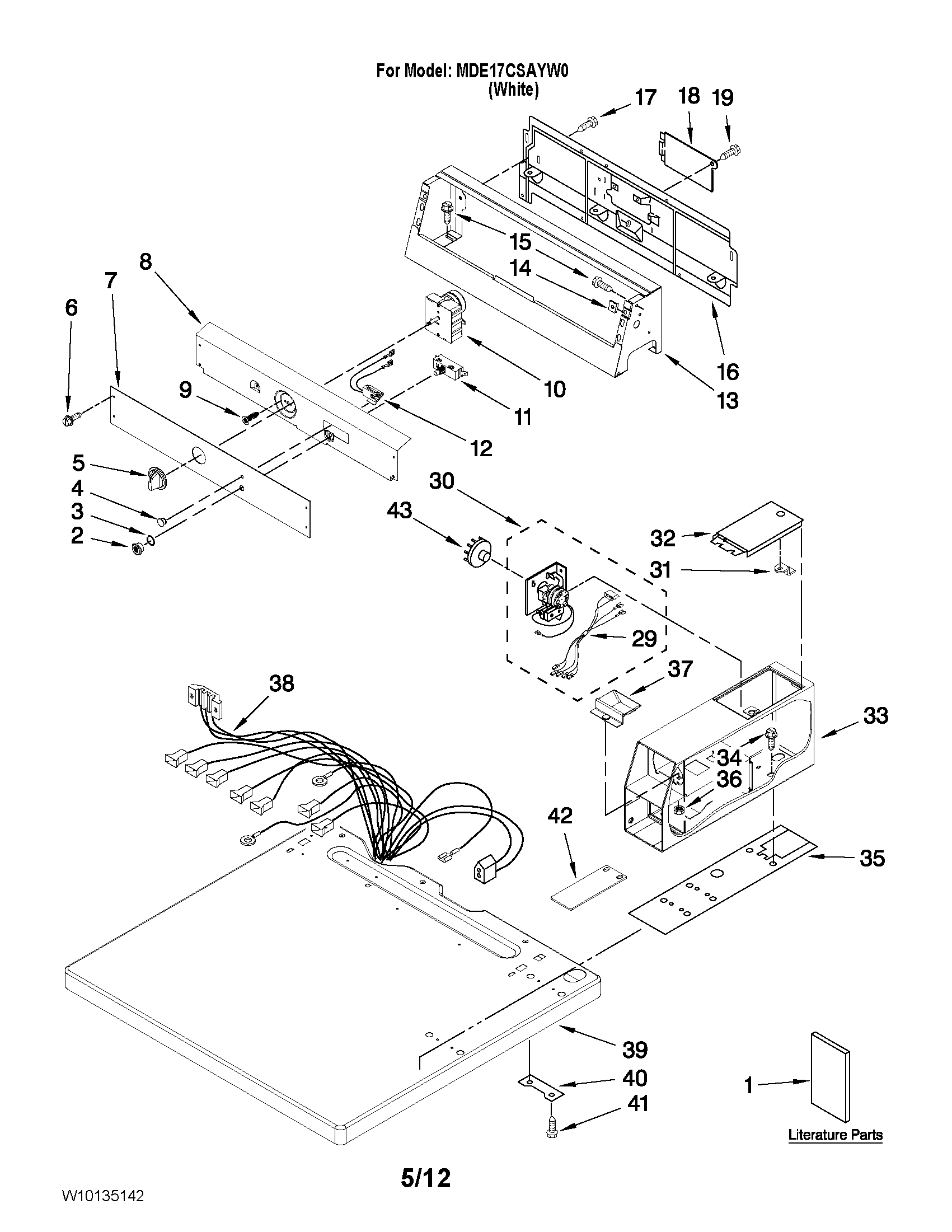 Top and console parts