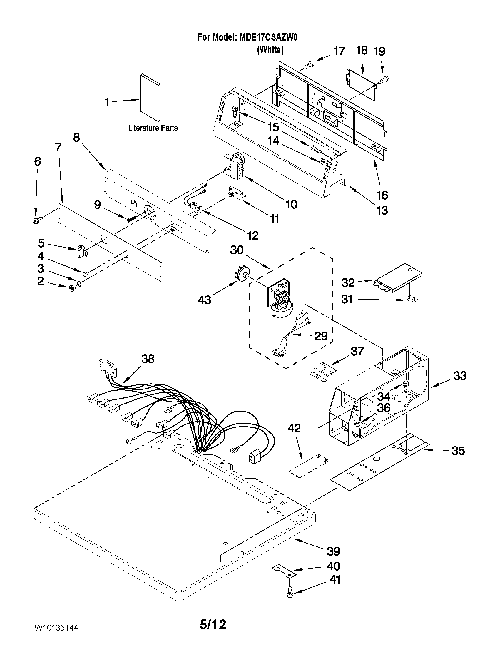Top and console parts