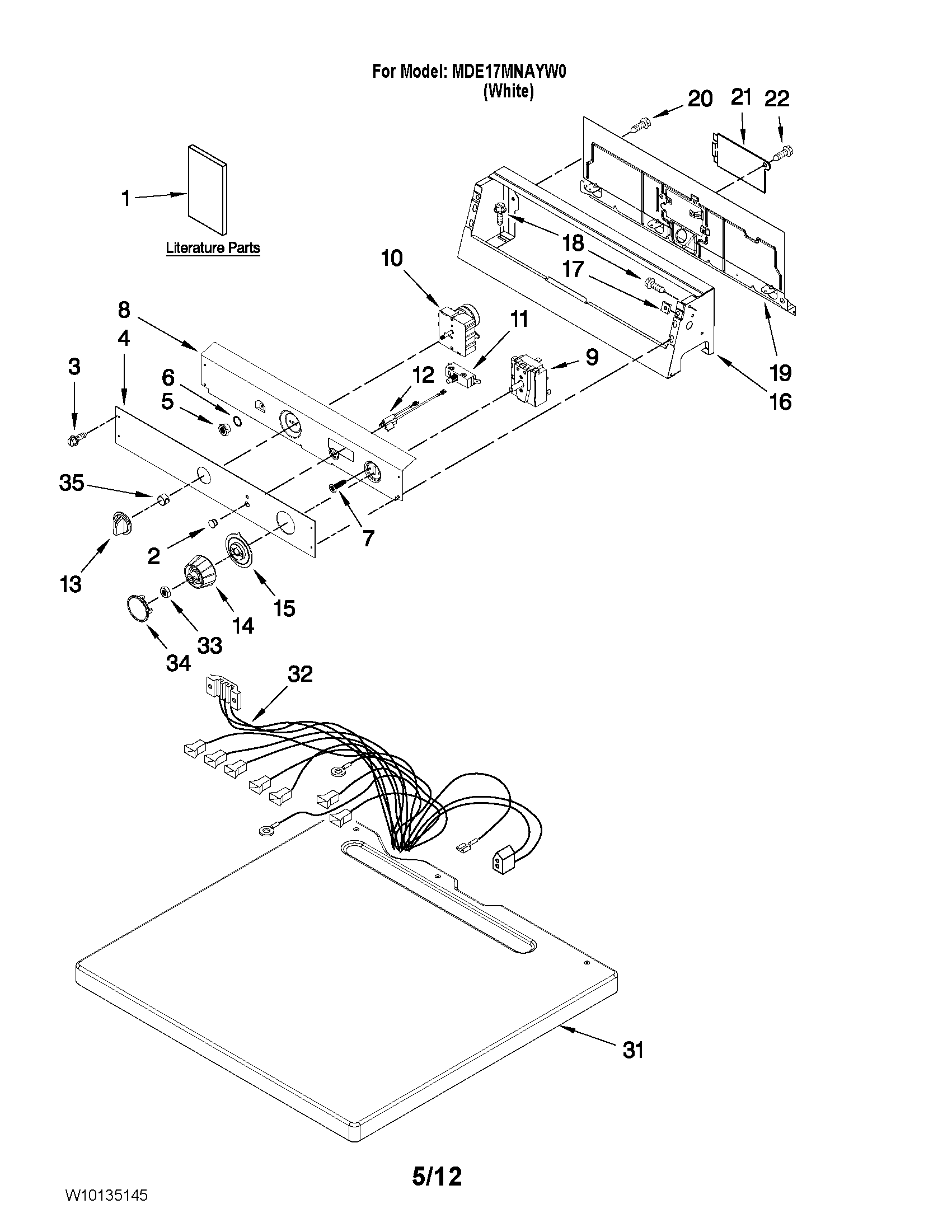 Top and console parts