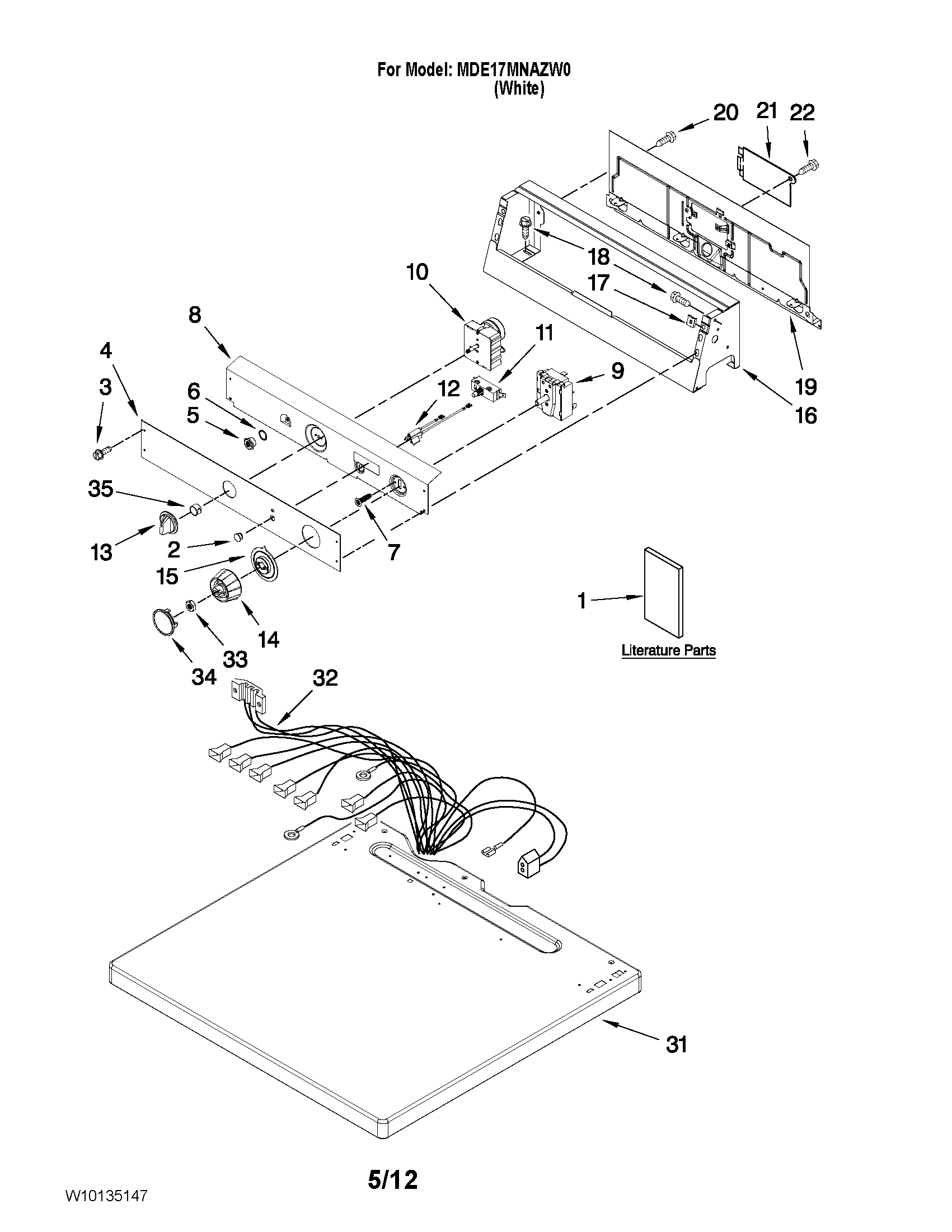 Top and console parts