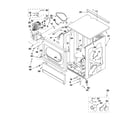 Maytag MLE24PNAGW0 upper cabinet and front panel parts diagram