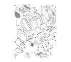 Maytag MLE24PNAGW0 upper and lower bulkhead parts diagram