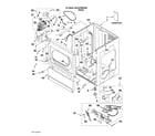 Maytag MLG24PNAGW0 lower cabinet and front panel parts diagram