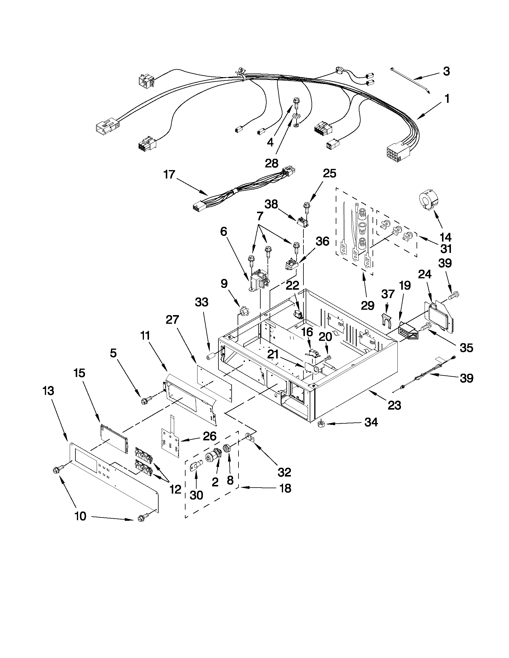 CONTROL PANEL AND SEPARATOR PARTS