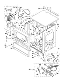 Upper cabinet and front panel parts