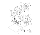 Maytag MDE17PDAYW1 top and console parts diagram