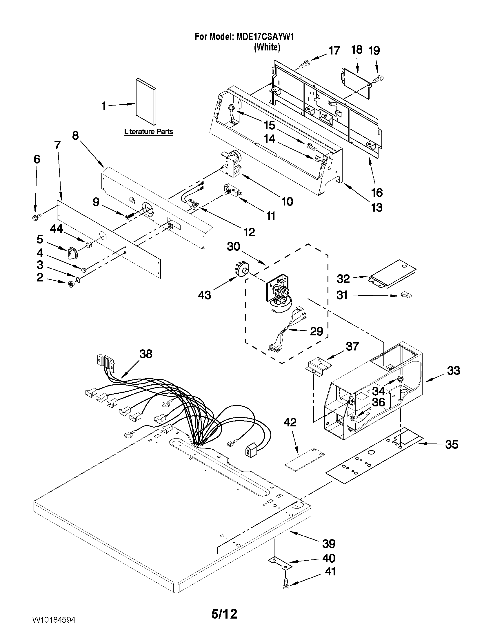 Top and console parts
