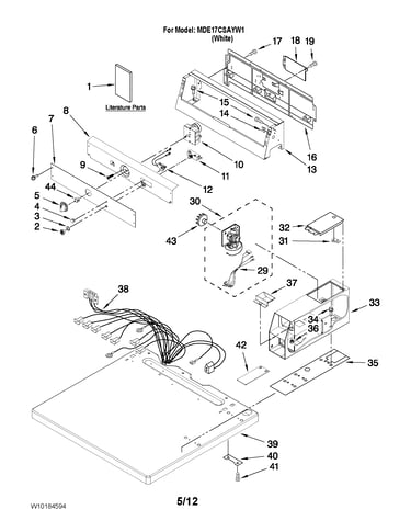 Top and console parts