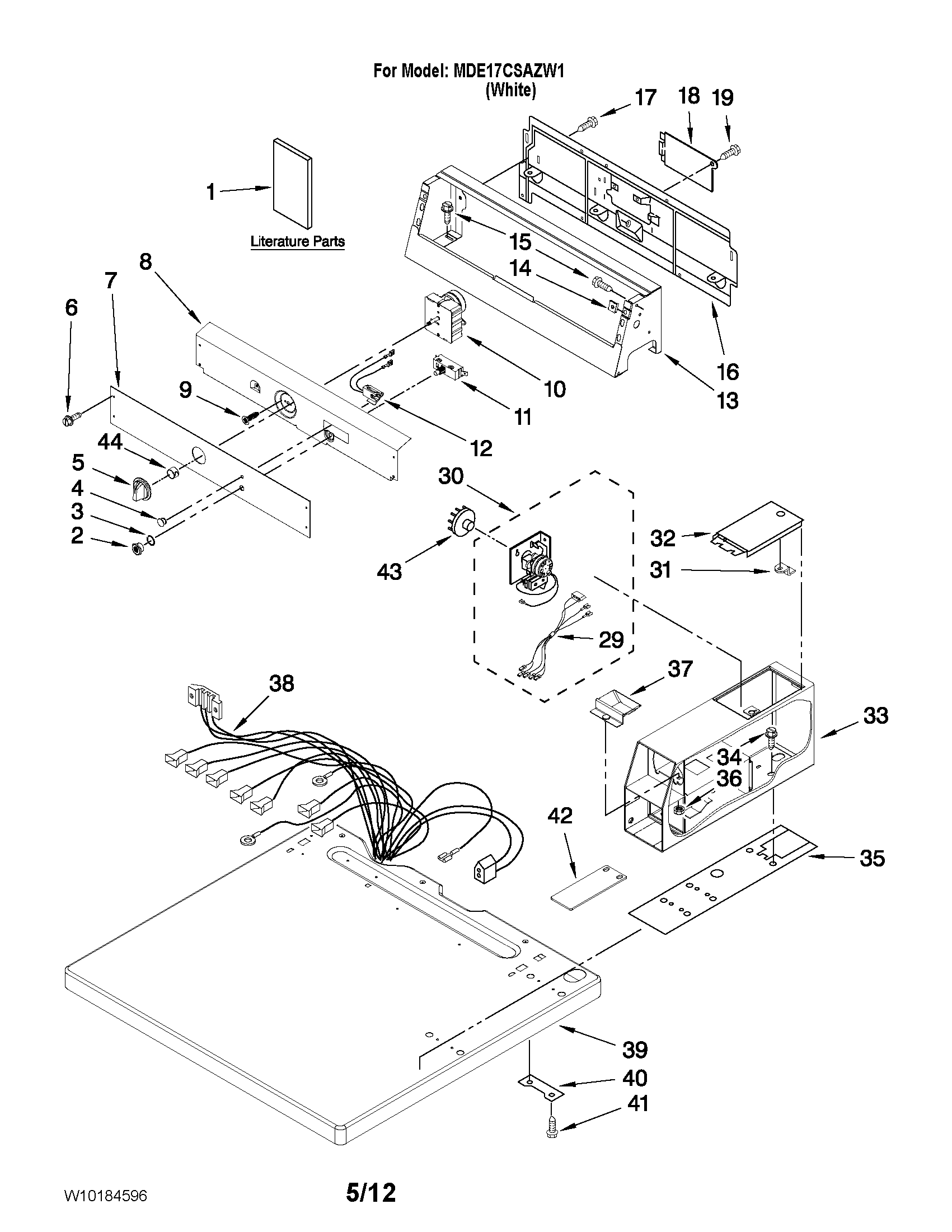 Top and console parts