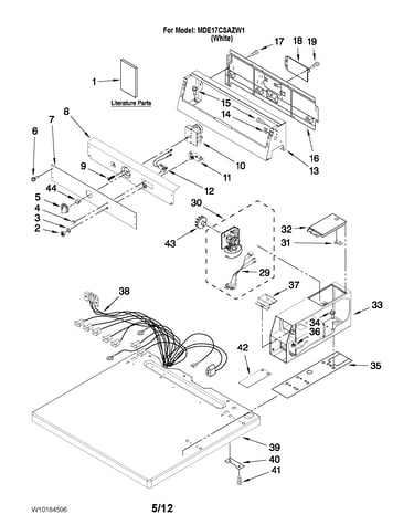 Top and console parts