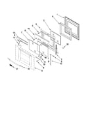 Oven door parts