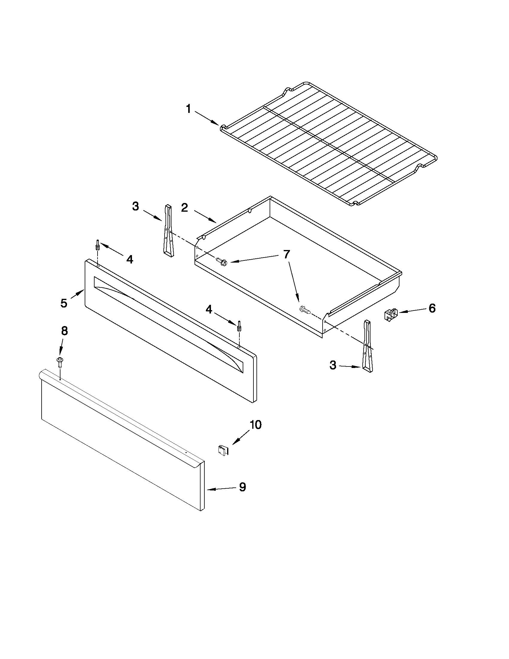Drawer & broiler parts
