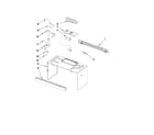 Jenn-Air JMV8208WP0 cabinet and installation parts diagram