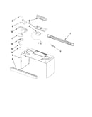 Cabinet and installation parts