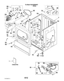 Lower cabinet and front panel parts