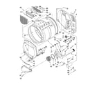 Maytag MLG24PNAGW1 upper and lower bulkhead parts diagram