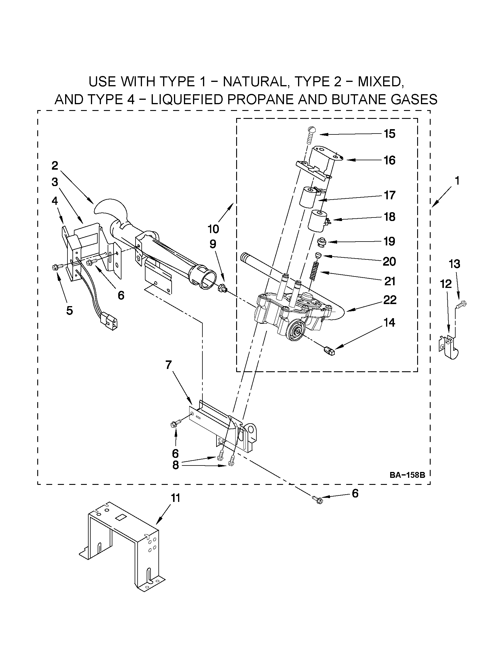 W10096909 BURNER ASSEMBLY