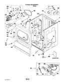 Lower cabinet and front panel parts