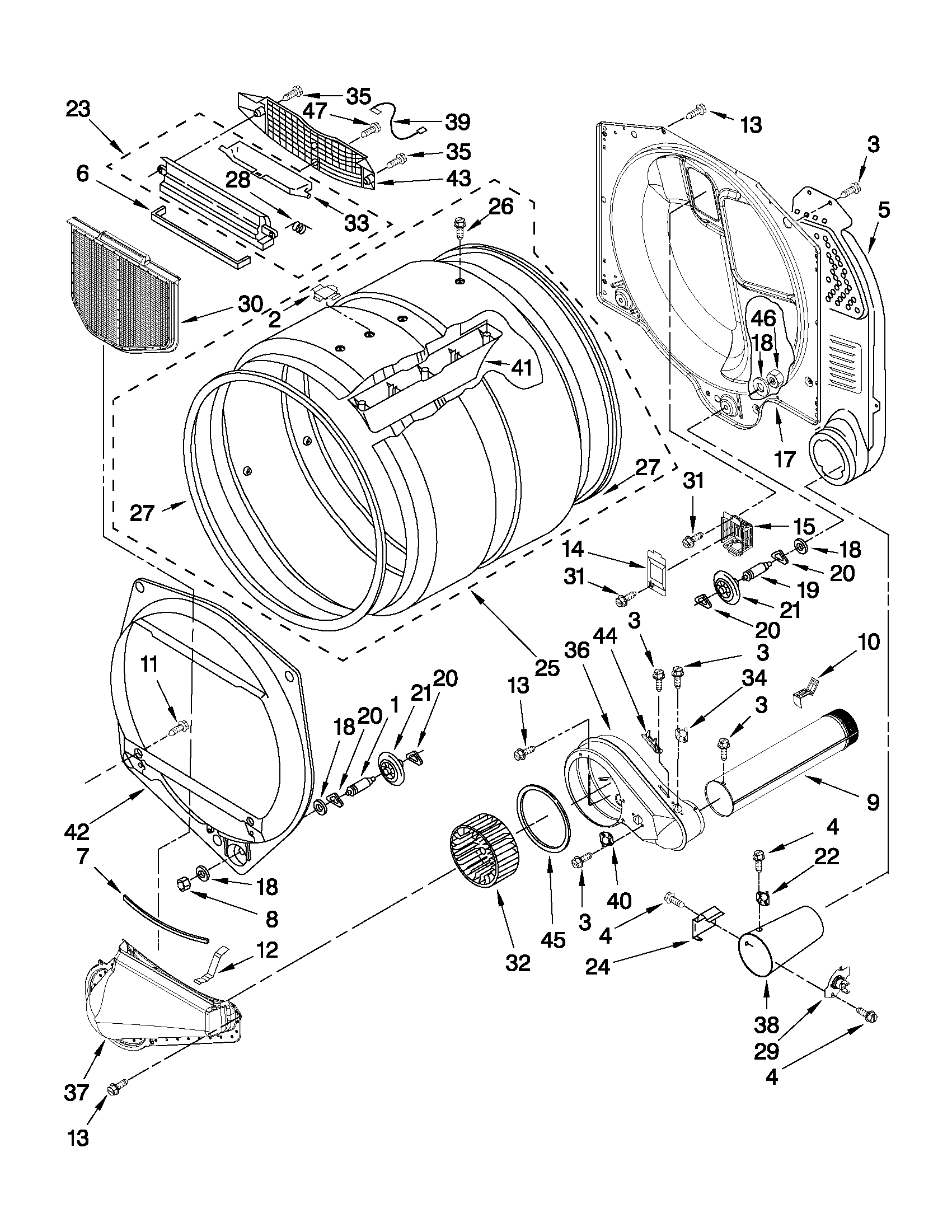 UPPER AND LOWER BULKHEAD PARTS