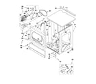 Maytag MLE24PNAGW1 upper cabinet and front panel parts diagram